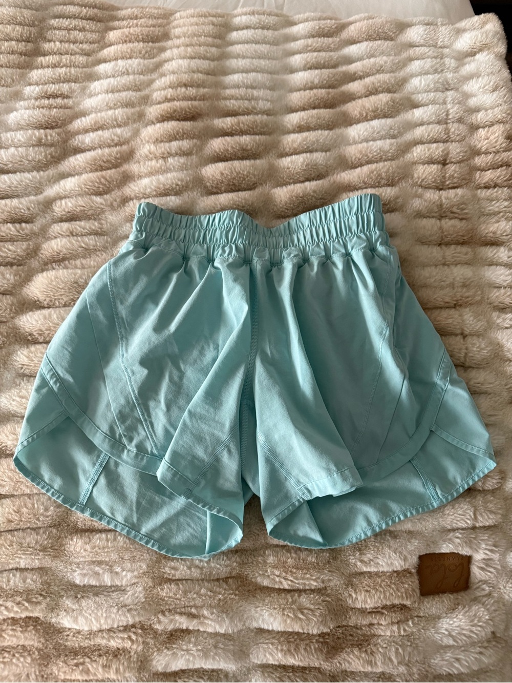 lululemon athletica Light Aqua Women's Athletic Shorts - Picture 2 of 6